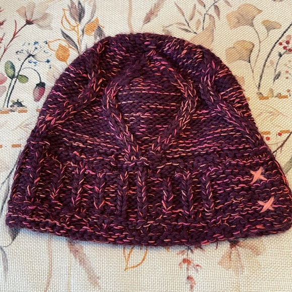 Smartwool | Wool Blend Knit Beanie / Hat | Winter | Pink & Dark Purple | OS - Picture 3 of 4